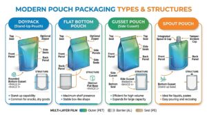 type of pouch comparison